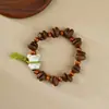 Pulsera de Granos de Café Real al por Mayor de Fábrica Muy Refrescante Sabor a Café Pulsera de Cuentas de Jingdezhen Joyería de Mano para Hombres y Mujeres