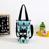 Bolsa de Tecido Lona Estilo Japonês Desenho Animado Fofa para Copo de Água Bolsa Transversal Dupla Finalidade Bolsa para Garrafa de Água Bolsa Pequena de Tecido Transversal Bolsa de Mão