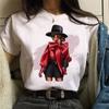 Camiseta nueva de moda para mujer, camiseta de manga corta, top informal de verano para mujer, cuello redondo, estilo Harajuku de los años 90 para chicas.