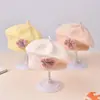 Chapéu Boina de Flor Fofa para Bebê Outono e Inverno Chapéu de Tricô para Bebê Feminino Chapéu de Lã Infantil Chapéu de Pintor para Menina Tendência