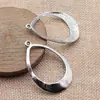 50x35mm 3.9g Multicolores Accesorios DIY para Comercio Exterior, Producto Popular Transfronterizo, Colgante para Aretes Hueco Martillado con Forma de Gota de Agua
