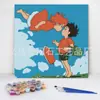 20*20 Pintura al Óleo Digital de Dibujos Animados de Anime Pintura Decorativa DIY para Colorear Hecha a Mano para Niños Stock Listo Pintura al Óleo Digital al por Mayor