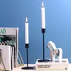 Suporte de Vela de Ferro Estilo Nórdico Suporte de Vela Estilo Europeu Adereços para Jantar com Velas Ornamentos de Luzes Românticas Suporte de Vela Estilo Americano