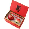 Bol de Longevidad Tamaño Grande y Pequeño Bol de Fideos de Longevidad Bol de Regalo Cerámica de Alta Gama Juego de Tazones Rojos Enviar para Cumpleaños de Personas Mayores Recuerdo de Banquete de Longevidad