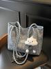 Bolso Tote Tejido para Mujer de Gran Capacidad 2025 Nueva Tendencia Nicho Bolso de Axila para Trabajo Desplazamiento Bolso de Hombro