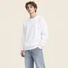Exclusivo transfronteiriço 320g algodão ombro caído gola redonda manga longa solto casual moletom masculino moderno cor sólida