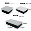 Molde de cubo de gelo de silicone de grau alimentício, uísque, grande caixa de cubo de gelo quadrado com tampa, modelo de disco de gelo para coquetel de gelo