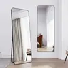 Espejo de Cuerpo Entero, Espejo de Piso a Techo, Espejo para el Hogar, Espejo de Pared, Popular para Dormitorio de Chicas, Espejo Simple Extraíble
