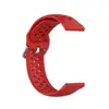 Para relógio de silicone Samsung 20mm/22mm com interface plana porosa pulseira de substituição Huawei GT3/GT2