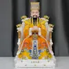 Estátuas de Mármore Branco do Imperador de Jade e da Imperatriz, Estátuas da Forma Verdadeira de Yeu Tri Wang Mu, Enfeites para Adoração Doméstica Atacado