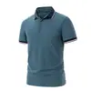 Venda Direta BJFactory Nova Camisa Polo de Seda Gelada de Verão para Homens, Manga Curta, Nylon Elastano, Secagem Rápida, Alta Qualidade, para Homens de Meia-Idade e Idosos