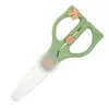 Tijeras de Cerámica con Cubierta para Suplementos Alimenticios de Bebé Tijeras para Comida Infantil Tijeras para Comida de Cocina Casera Cabeza Redonda Multifuncional