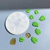 Molde de Silicona Hecho a Mano DIY Pegamento de Cristal Flor Estéreo Rosa Camelia Loto Hoja de Loto Yeso Fondant