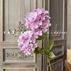 Impresión 3D de hortensias de madera de dos cabezas para decoración de auditorio de bodas, diseño de pared de hortensias, arreglo floral, hermoso paisaje Chen, simulación de flores