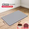 Tapete Rígido de Terra de Diatomáceas, Absorvente de Água, Tapete de Chão Antiderrapante, Tapete de Pé de Terra de Diatomáceas de Secagem Rápida para Entrada de Banheiro, Lavatório, Vaso Sanitário e Uso no Chuveiro