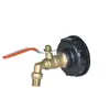 Conector de accesorios para válvula de barril IBC de tonelada Amazon transfronterizo adaptador de barril de tonelada S60*6 a grifo de latón de 3/4 de pulgada