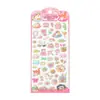 Pegatinas de cristal 3D de animales simples y lindas para niños y niñas, decoración de fundas de teléfono, pegatinas pequeñas, papelería