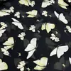 Tela Nueva de Gasa Perlada Estampada Estilo Chino Flor Grande Tela para Vestido Camisa Falda Corta Ropa para Mujer