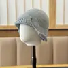 Chapéu de Proteção para Orelhas Retrô Coreano, Chapéu de Lã Moderno para Mulheres, Chapéu de Pescador Tricotado Estilo Coreano, Touca Simples, Chapéu de Puxar, Lei Versátil