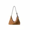 Bolsa Hobo Clássica Única de Ombro Nova para o Dia a Dia Bolsa Bolinho em Couro Vegetal Bolsa de Ombro Versátil Casual Vintage de Alta Qualidade