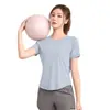 Traje Deportivo Profesional para Correr para Mujer Verano Nuevo Transpirable Secado Rápido Ropa de Fitness Manga Corta Ropa de Yoga de Alta Gama