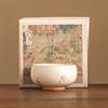 Taza Zen de Orquídea con Esmalte Amarillo Arroz de Fábrica Juego de Té de Cerámica Taza de Té Individual Taza Maestra Personal Té Kung Fu Té Taza de Té