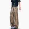 Pantalones Casuales para Hombre 2025 Verano Nuevo Estilo Hong Kong Sueltos Seda Helada Pierna Ancha para Hombre Talla Grande Sueltos Casual Pantalones Deportivos