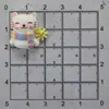 Gato, Oso, Pato, Delfín de Resina Brillantes de Dibujos Animados para Montar, Accesorios de Resina para Manualidades, Pequeños Adornos, Accesorios para Pasadores de Pelo, Fundas de Teléfono
