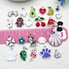 Serie de Llaveros DIY de Esmalte Blanco K Cereza Plátano Dibujos Animados Más Vendidos Transfronterizos Colgantes Accesorios de Joyería de Aleación Adornos Colgantes