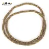Piedra Biliar Negra Nueva, Varios Dijes de Piedra Biliar Galvanizados en Oro Real, Cuentas Sueltas para Joyería DIY, Adornos de Cuentas Semi-Terminados