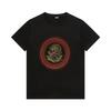 Verano 2026 Nuevo Camiseta de Manga Corta para Hombre Joven con Cabeza de Dragón y Pedrería de Algodón Peinado Cuello Redondo Casual Versátil Corte Ajustado