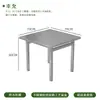Restaurante de comida lanche fast food churrasco Zibo estilo industrial mesa de aço inoxidável conjunto de mesa e cadeira comercial