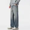 Roupas Masculinas Maple House / Nova Coleção Primavera/Outono 2026: Jeans de Corte Reto Solto e Calças de Pernas Largas Americanas Streetwear Modernas para Homens