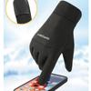 Guantes Transfronterizos de Otoño e Invierno para Hombre Cálidos para Montar de Dedo Completo Antideslizantes para Conducir Pantalla Táctil Deportivos para Exterior Fuga Dos Dedos Guantes de Terciopelo