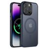Adecuado para funda de teléfono magnética Apple 15, funda mate iPhone 13/14, funda protectora anticaídas 11, antideslizante, estilo de lujo ligero