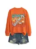 Temporada assustadora Amazon eBay site independente moda casual feminina outono e inverno novo moletom de manga comprida