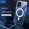 Adequado para iPhone 17 Promax/15/16/14/13/12/11 Transparente Anti-Queda Capa Magnética para Celular de Cobertura Total