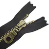 Cremallera Ykk Genuina en Stock, No. 5 Cremalleras Metálicas de Bronce Antiguo con Cierre Final, Cremallera para Chaqueta de Plumas, Cremallera para Bolsa
