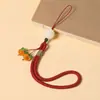 Colgante para teléfono móvil de caqui Ruyi, cordón corto para la muñeca, colgante de caqui de cristal para hombres y mujeres, llavero, accesorio de cuerda antipérdida