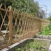 Construcción Rural Nuevas Barandillas de Bambú para Separar Céspedes, Barandillas de Acero Inoxidable Imitación Jardín, Paneles de Valla de Bambú y Cerramientos de Valla con Patrones