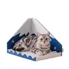 Rascador Vertical para Gatos Monte Fuji, Duradero y Resistente al Desgaste, No Suelta Pelo, Cama Integrada para Gatos, Herramienta para Afilar Garras, Juguete para Gatos, Suministros para Gatos