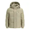 2026 Invierno Transfronterizo Amazon Sudadera con Capucha de Algodón para Hombre Nueva Engrosada Resistente al Frío, Cálida y Cortavientos Abrigo para Hombre