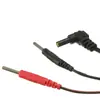 Medidor de seguridad TENS 2.35mm codo uno arrastra dos lámina de cobre rojo negro Pin de alambre Pin de alambre 2.0mm Rojo Negro
