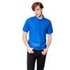 Guangzhou armazém verão solto cor sólida rei 220g algodão manga curta camisa polo masculina pai-filho t roupas de trabalho personalizadas