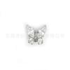 Conjunto de Brincos F136 Titânio Borboleta Zircônia com Olho de Cavalo Lábio Unhas Rosca Interna Liga de Titânio G23 Joias para Piercing Corporal Brincos