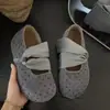 Zapatos de mujer versátiles estilo coreano de moda 2026, nuevos, para aumentar la altura, sin cordones, suela blanda, con elegante diseño de lunares, para uso en exteriores