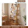 Estante trapezoidal de madeira maciça, prateleira de exposição para armazenamento em bay window, prateleira de armazenamento de chão, estante de livros integrada de parede, armário de armazenamento, armário de canto