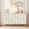 Papel de Parede Floral Transfronteiriço Espessado Impermeável Pvc Autoadesivo Adesivos para Renovação de Armário de Parede de Quarto Atacado