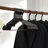 Aleación de Aluminio Espacial Perchero para Ropa Hogar Colgar Ropa Antideslizante Sin Costuras Largo para Ropa de Hombre Soporte Metálico Negro para Colgar Ropa