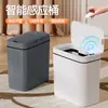 Nuevo Cubo de Basura Inteligente para el Hogar 2025 Sensor Automático Dormitorio Cocina Baño Tapa abatible Cubo de Basura Anti-Olores